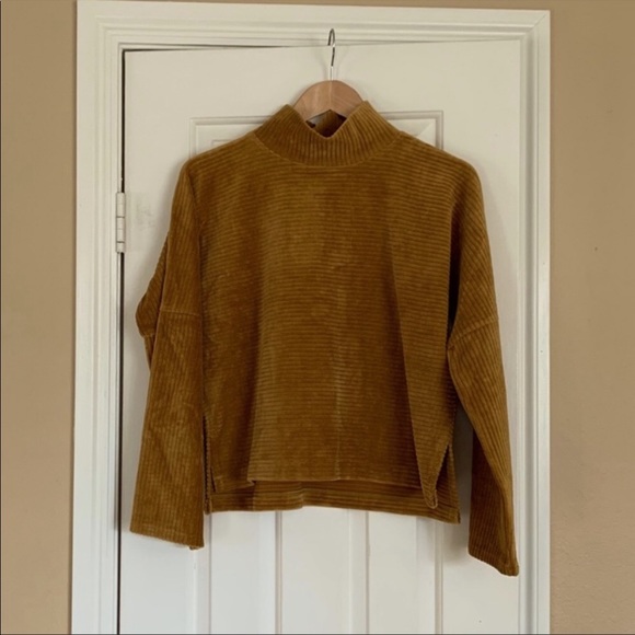 Mock Neck Corduroy Top - Madewell - Picture 1 of 3